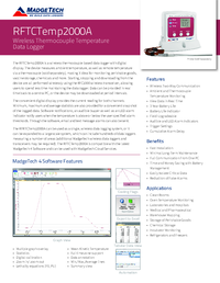 Thumbnail of document Data Sheet - RFTCTemp2000A Wireless Thermocouple Temperature Data Logger